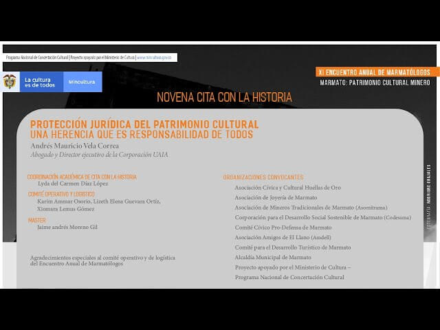 Protección Jurídica del Patrimonio Cultural de Marmato